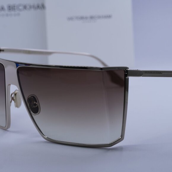 Victoria Beckham VB249S 714 Rectangle Sunglasses – Gold/Brown Gradient - Picture 3 of 9